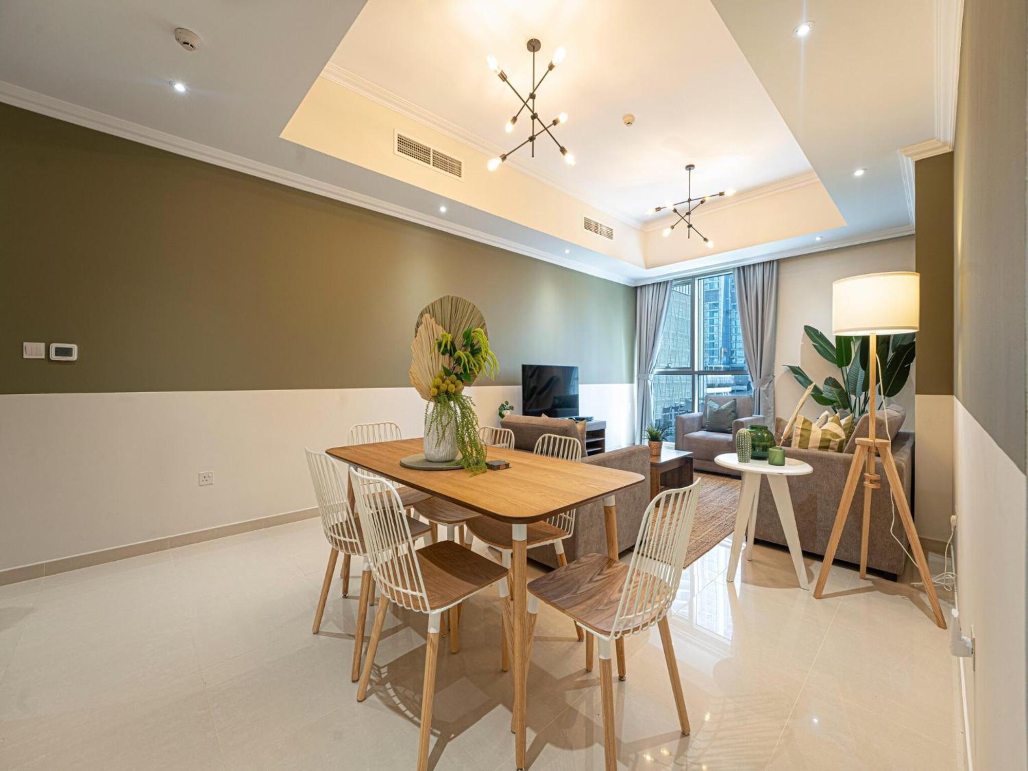 Luxe Apartments Near Dubai Mall Burj Khalifa Pool Gym Parking Exteriör bild