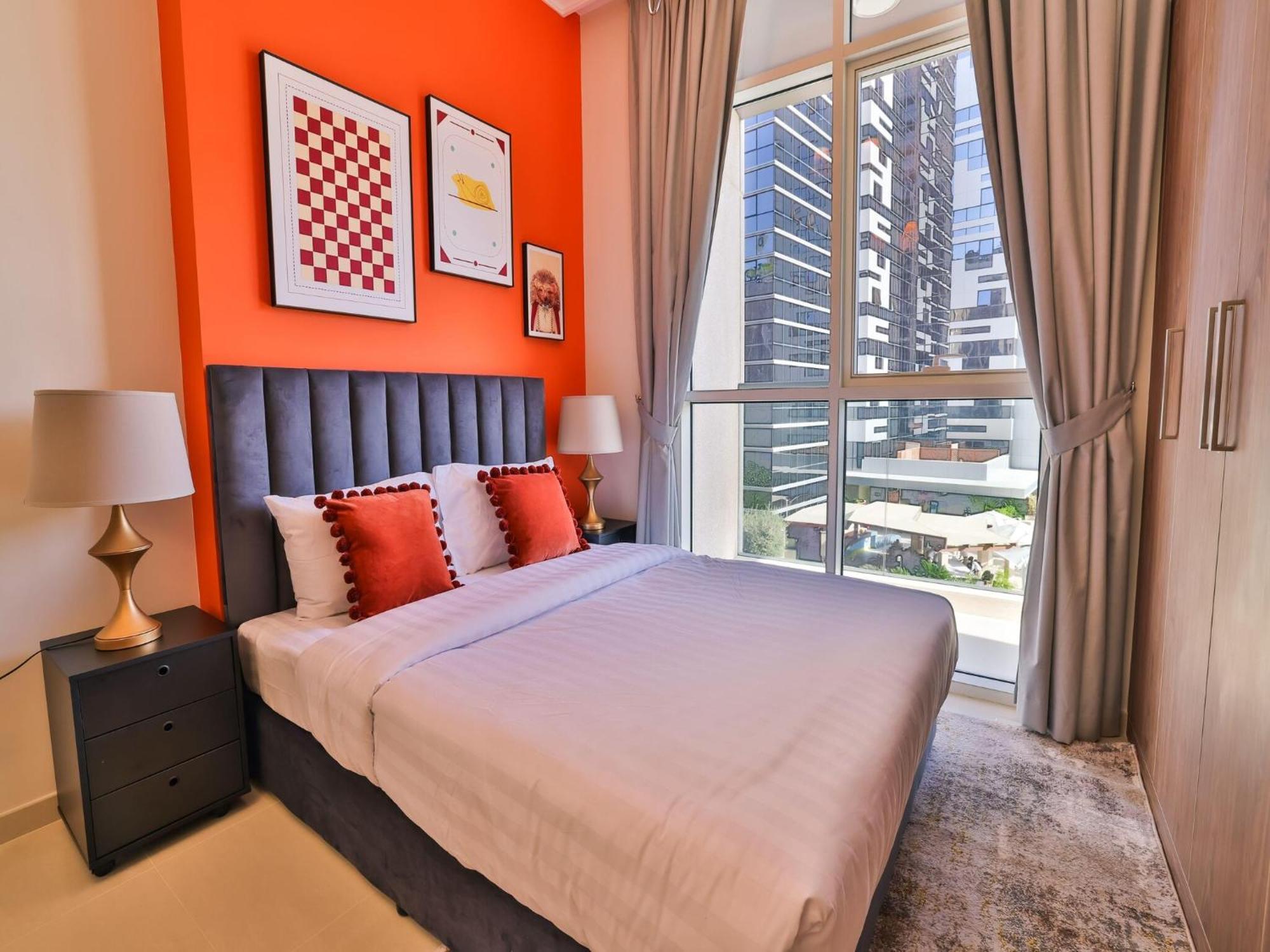 Luxe Apartments Near Dubai Mall Burj Khalifa Pool Gym Parking Exteriör bild